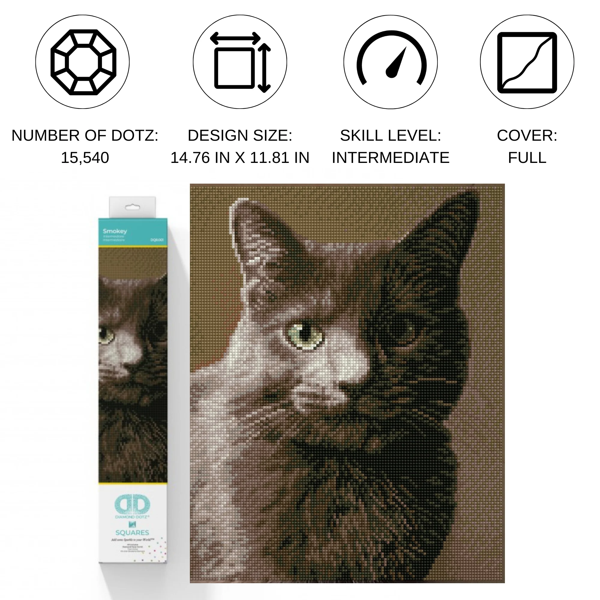 Diamond Dotz Smokey - 11.8" x 14.8" - Image 5