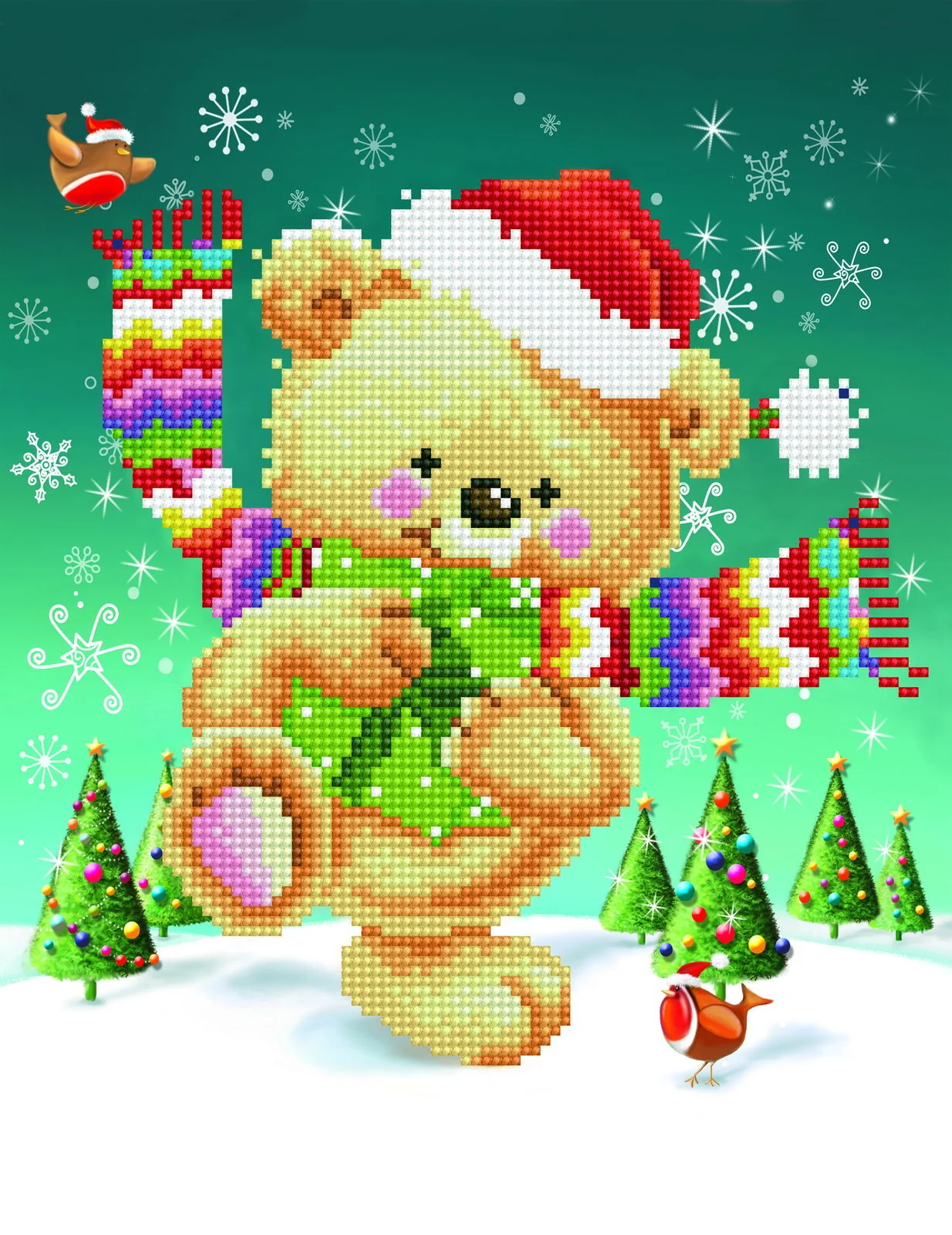 Diamond Dotz Snow Dance - 10.6" x 13.8"