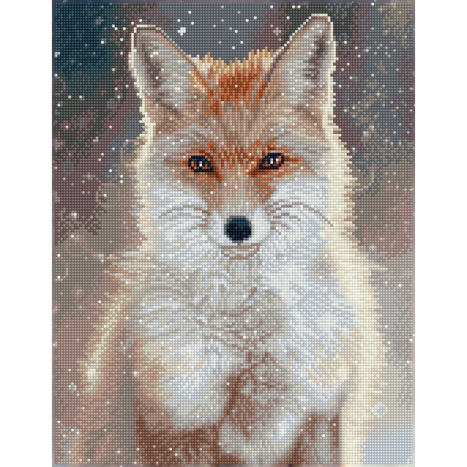 Diamond Dotz Snowflake Fox - 13.8" x 17.7"