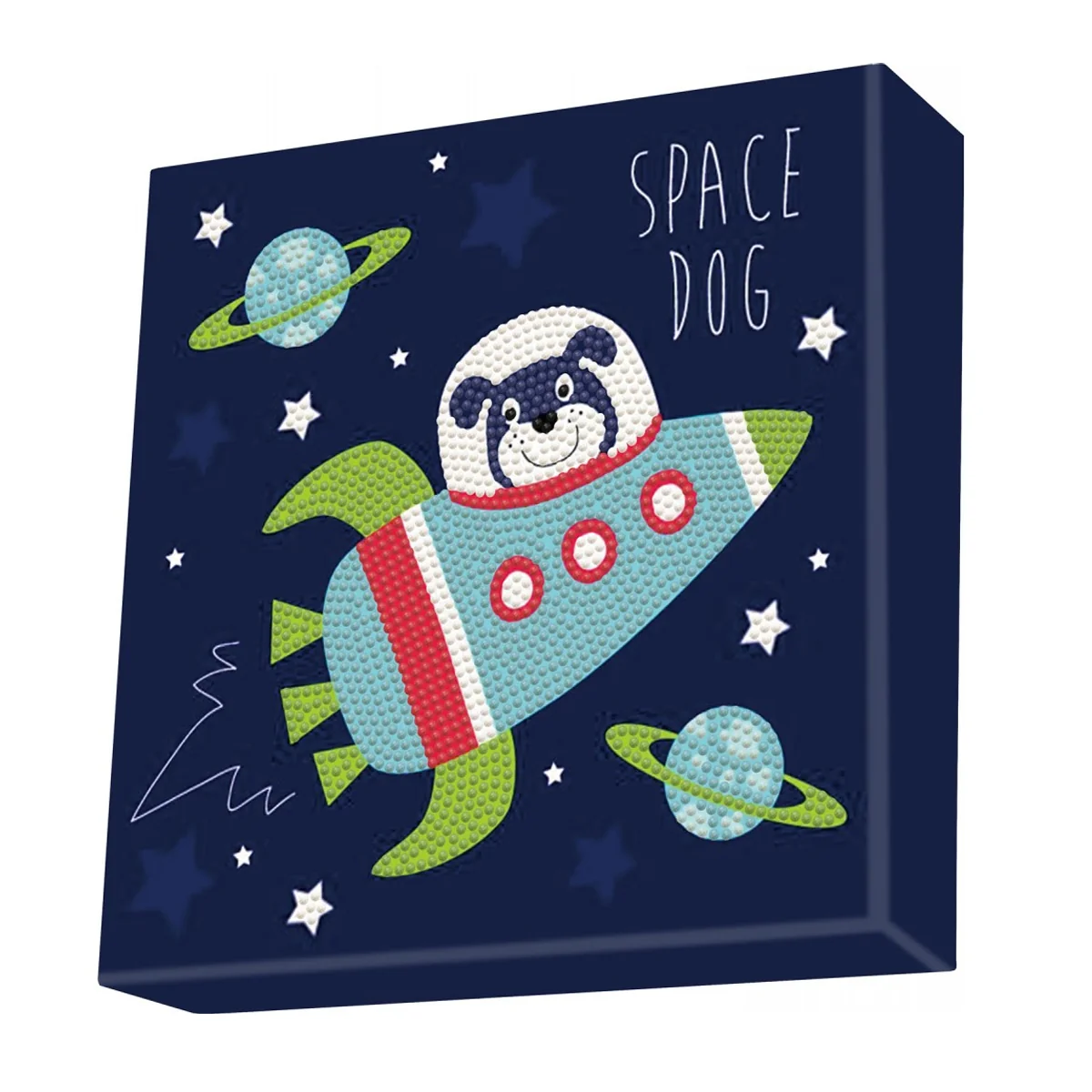 Diamond Dotz Decorative Box Space Dog - 8.7" x 8.7"