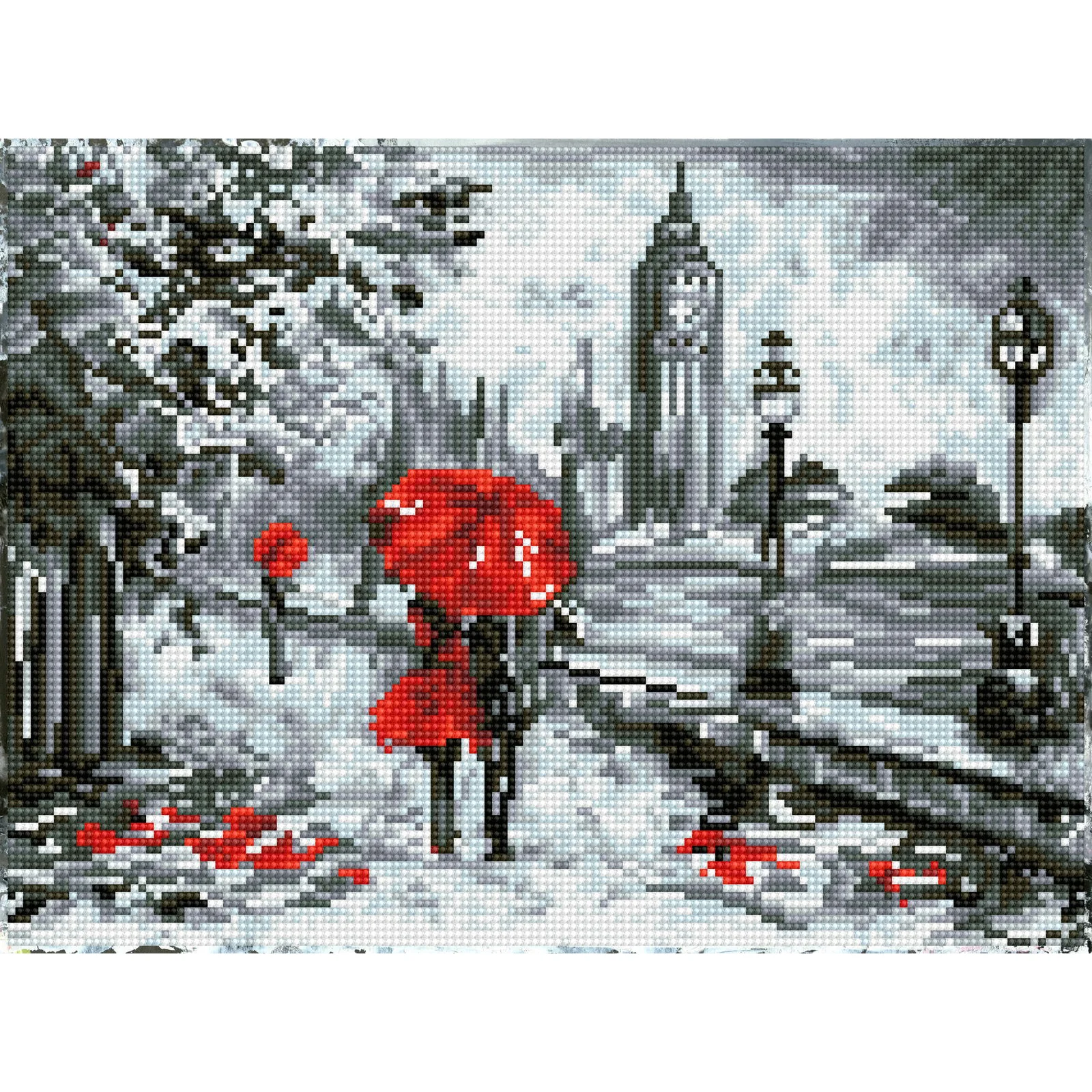 Diamond Dotz Splash of Red - 15.8" x 11.8" - Image 6