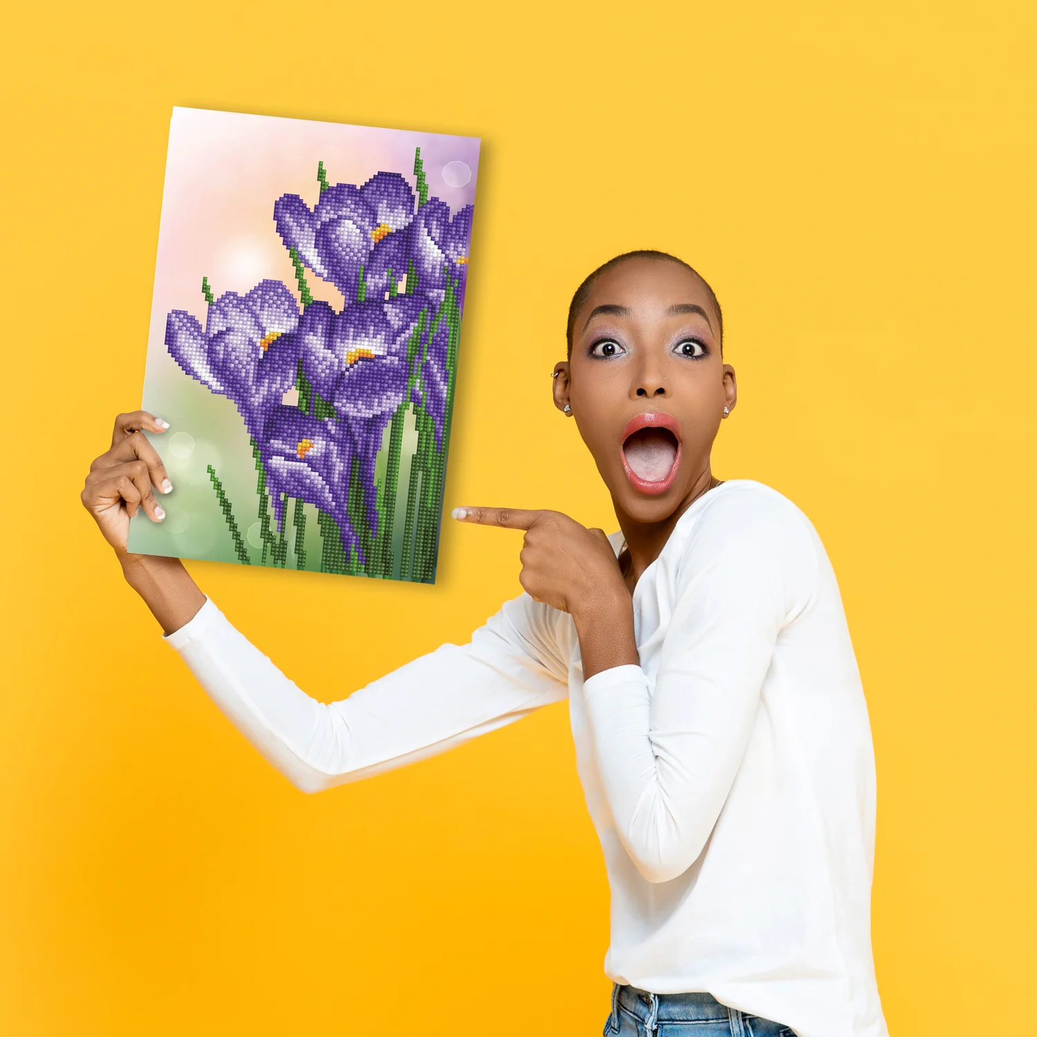 Diamond Dotz Spring Crocus - 12.6" x 8.7" - Image 2