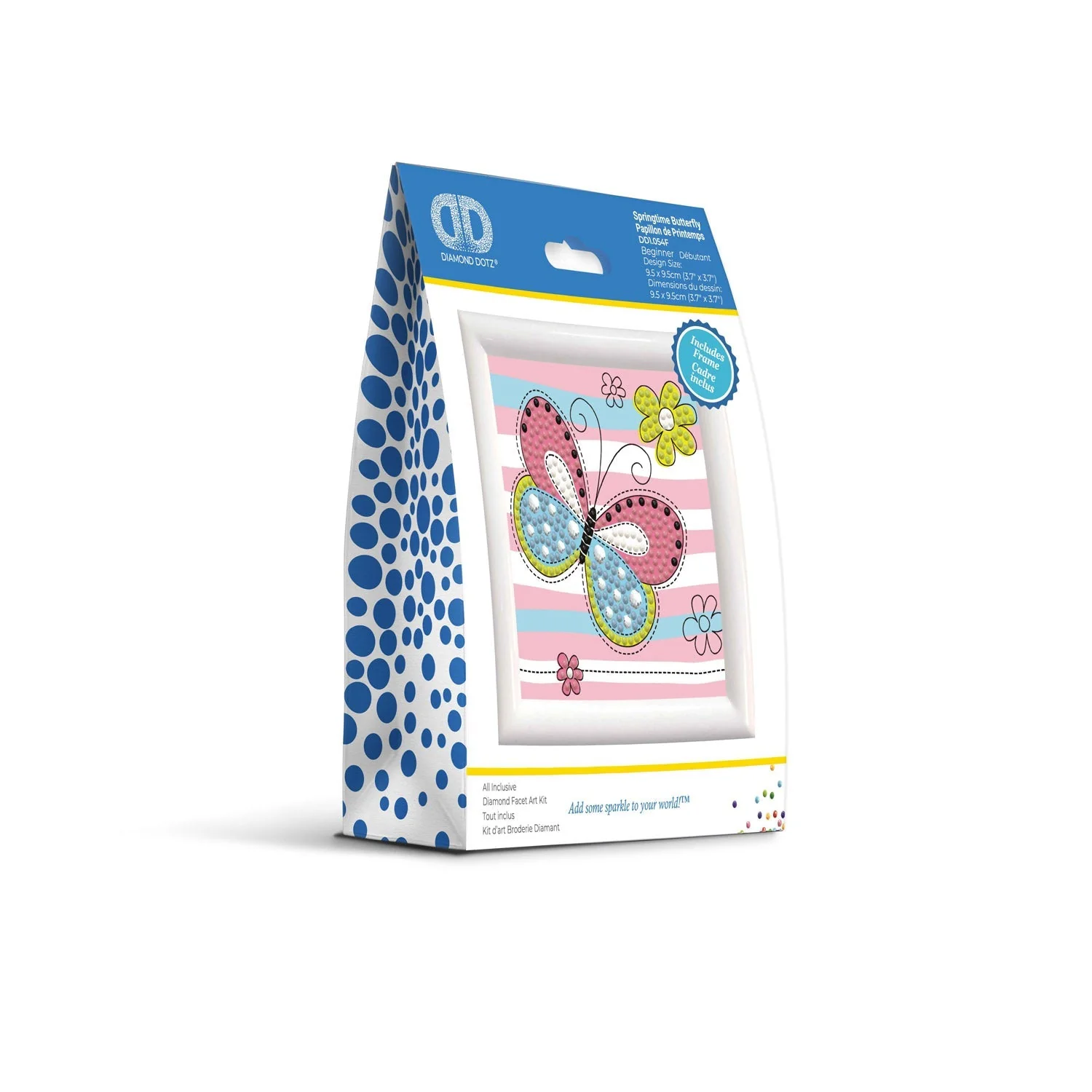 Diamond Dotz Springtime Butterfly Framed Kit - 4.0" x 4.0" - Image 3