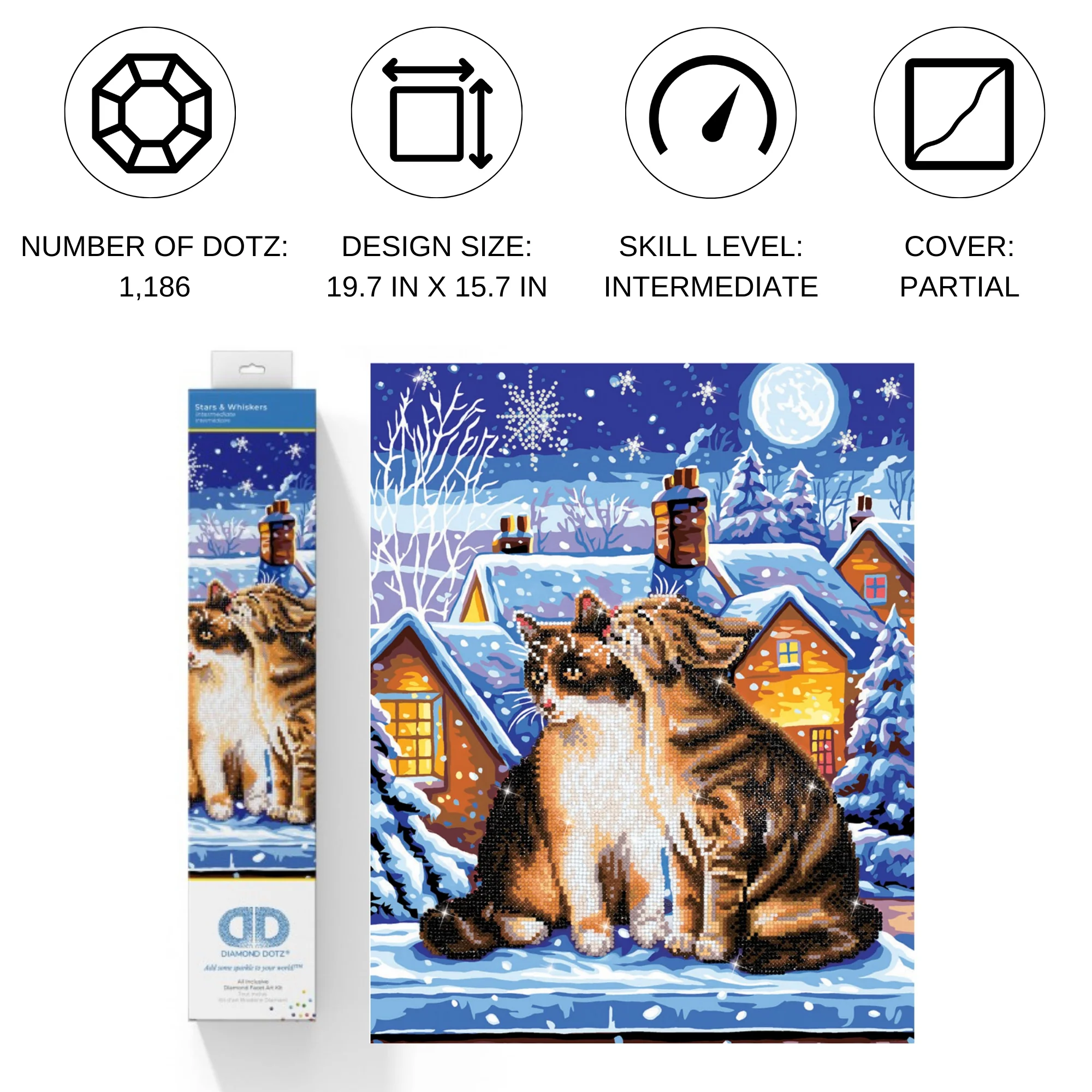 Diamond Dotz Stars & Whiskers - 15.8" x 19.7" - Image 2