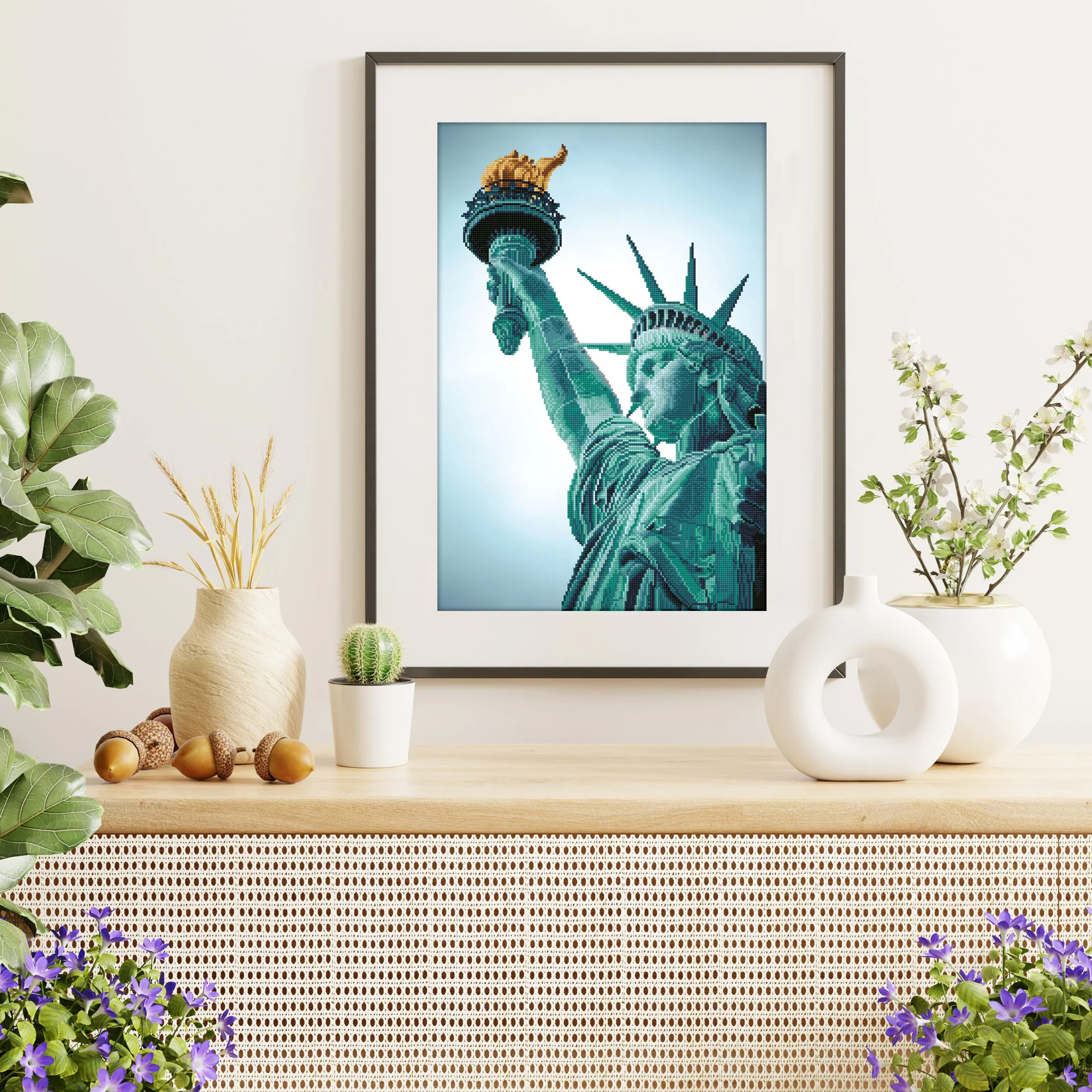 Diamond Dotz Statue of Liberty - 18.5" x 27.6" - Image 2