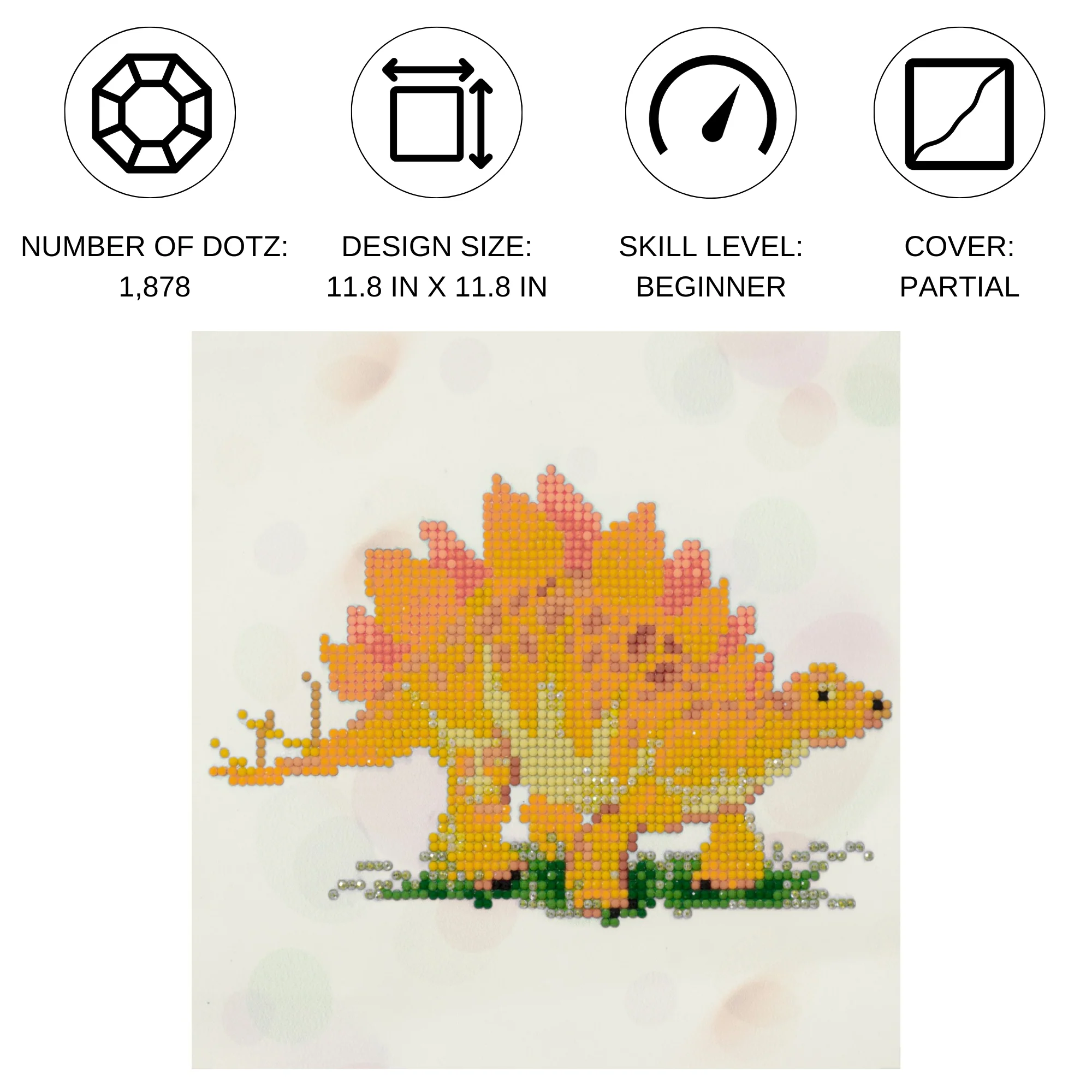 Diamond Dotz Steggi - 8.7" x 8.7" - Image 3