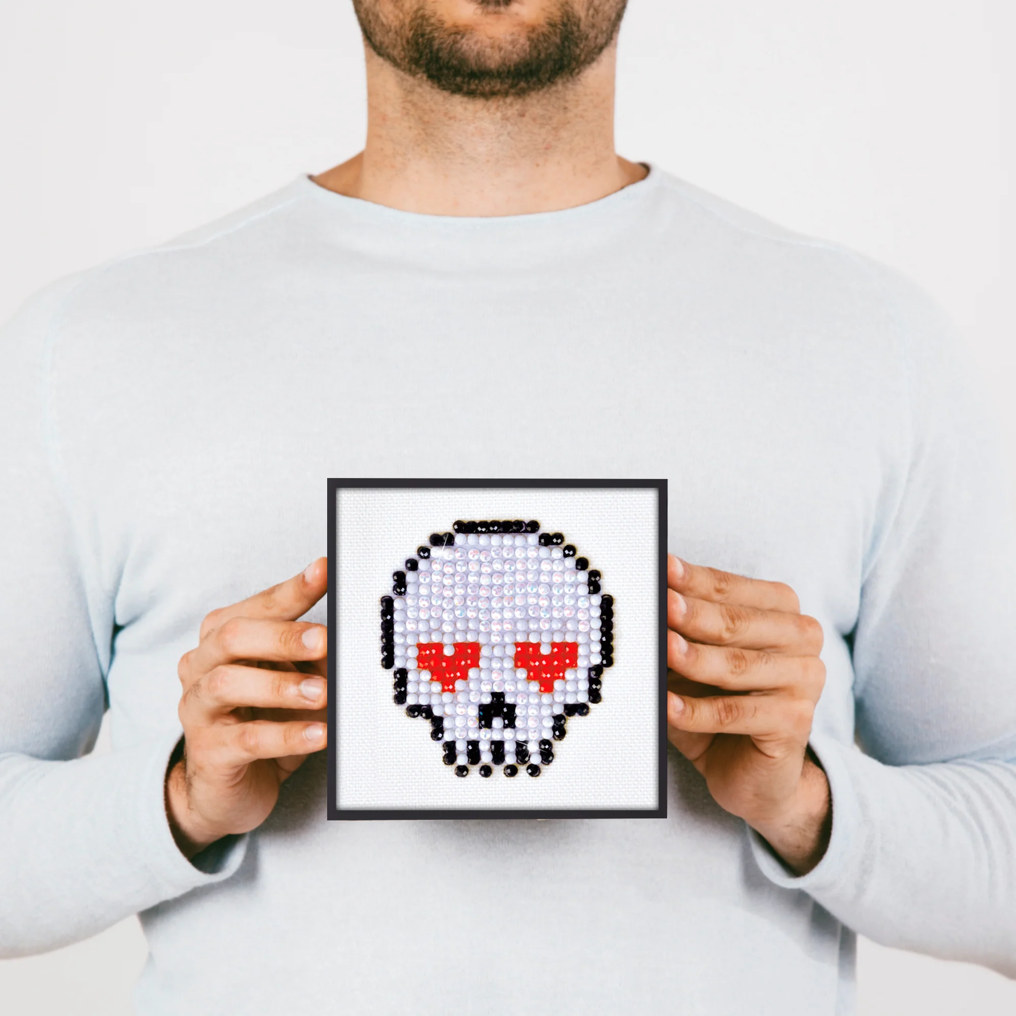 Diamond Dotz Sugar Skull - 3.0" x 3.0" - Image 3