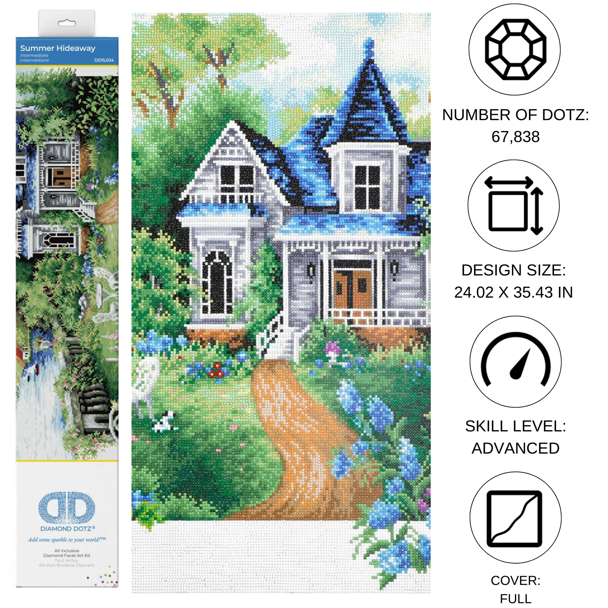 Diamond Dotz Summer Hideaway - 35.4" x 24.0" - Image 4