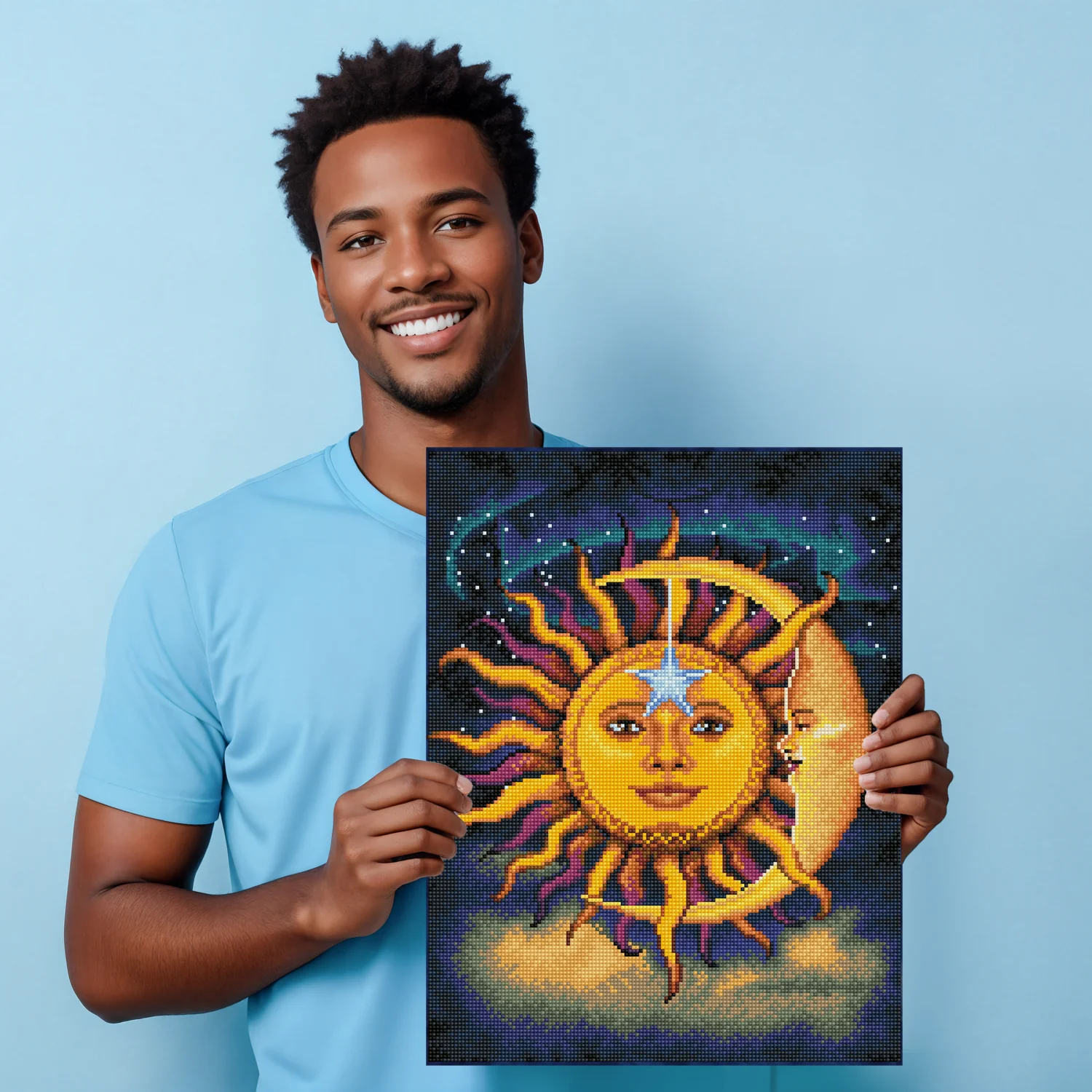 Diamond Dotz Sun & Moon - 13.8" x 17.7" - Image 4
