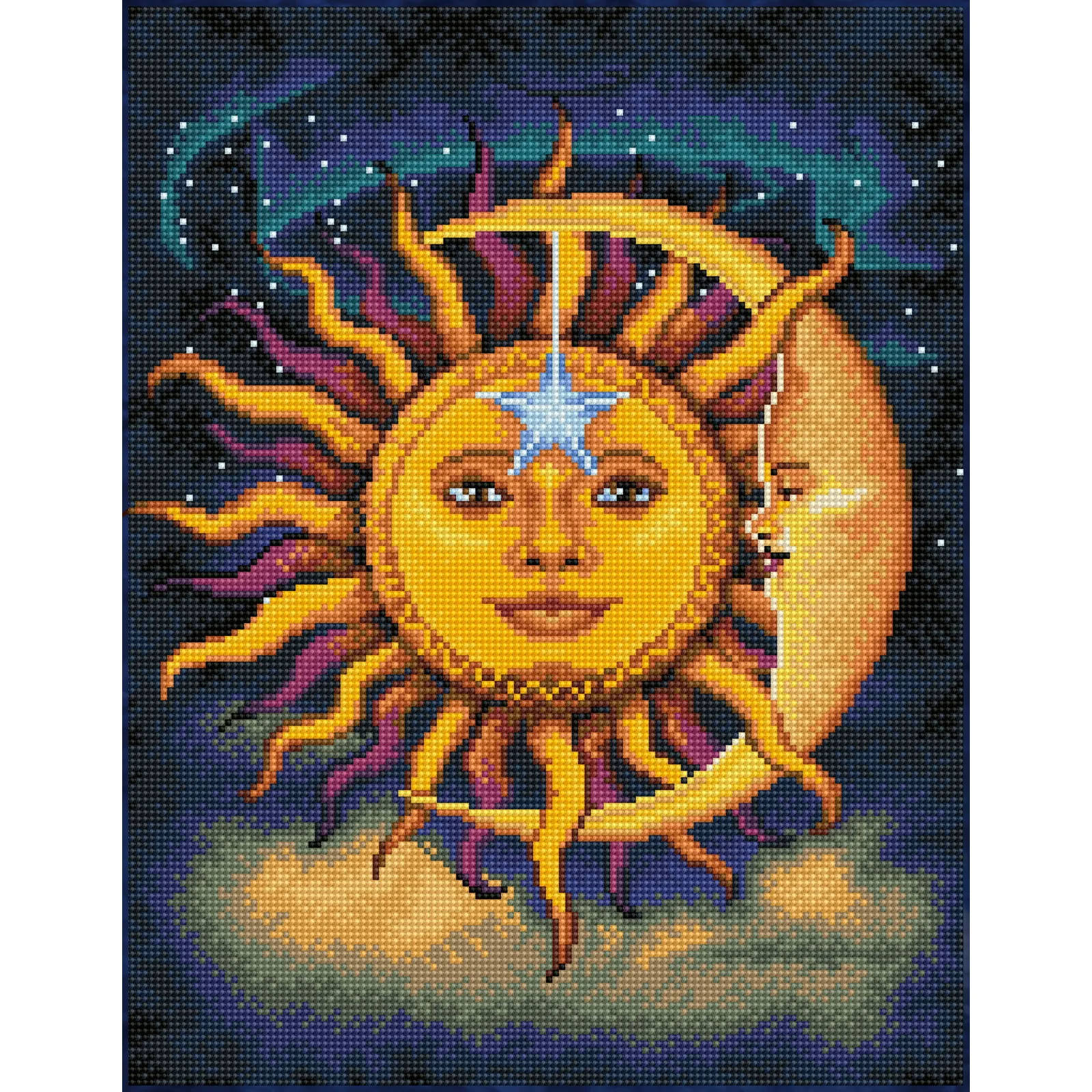 Diamond Dotz Sun & Moon - 13.8" x 17.7" - Image 6