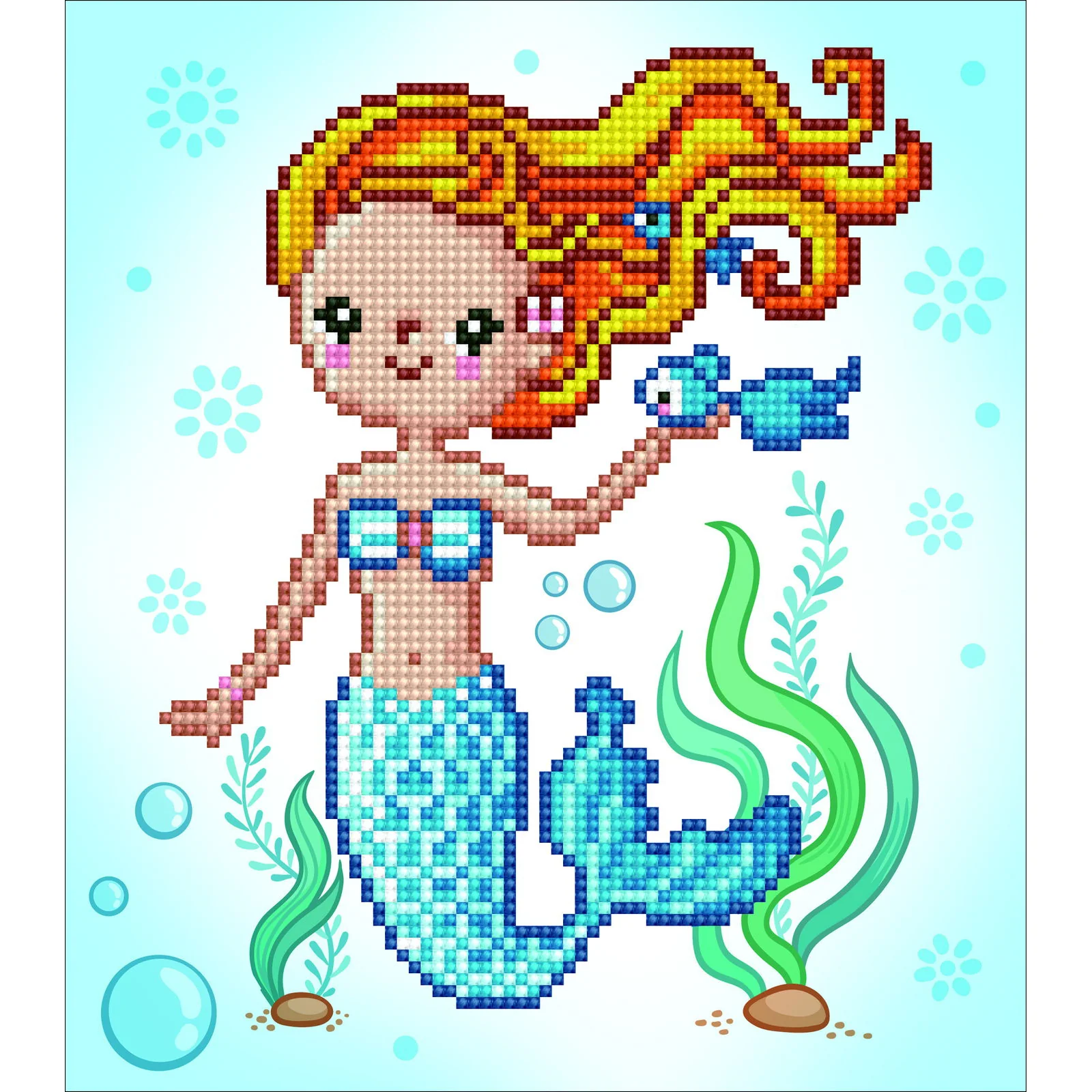Diamond Dotz DOTZIES Sweet Swimmer Diamond Painting  - 9.1" x 9.8" - Image 6