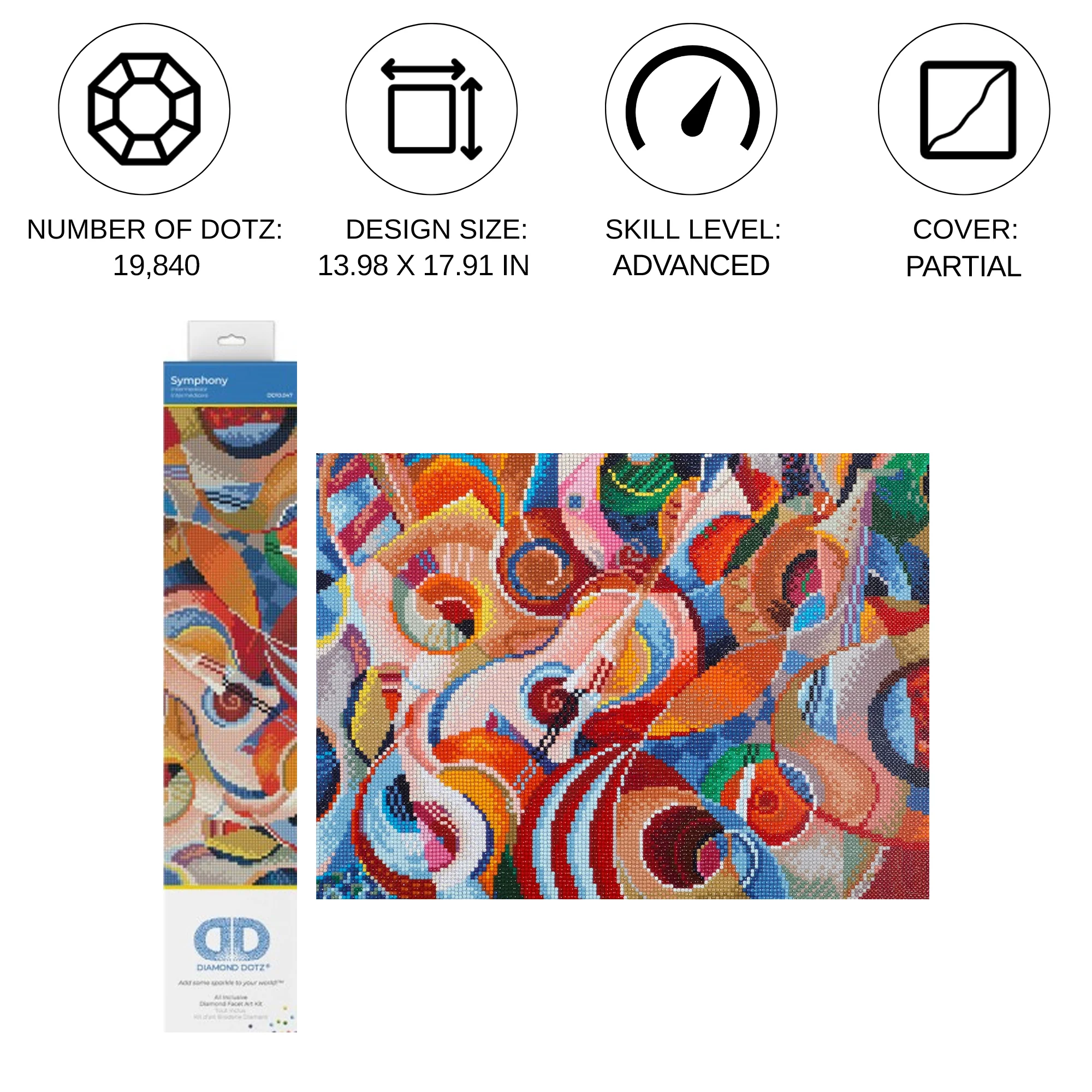 Diamond Dotz Symphony - 17.9" x 14.0" - Image 4