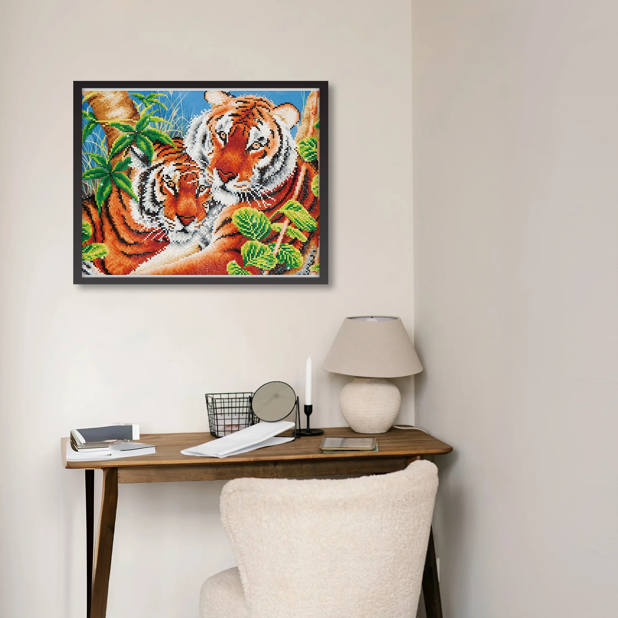 Diamond Dotz Tender Tigers - 20.5" x 14.6" - Image 3