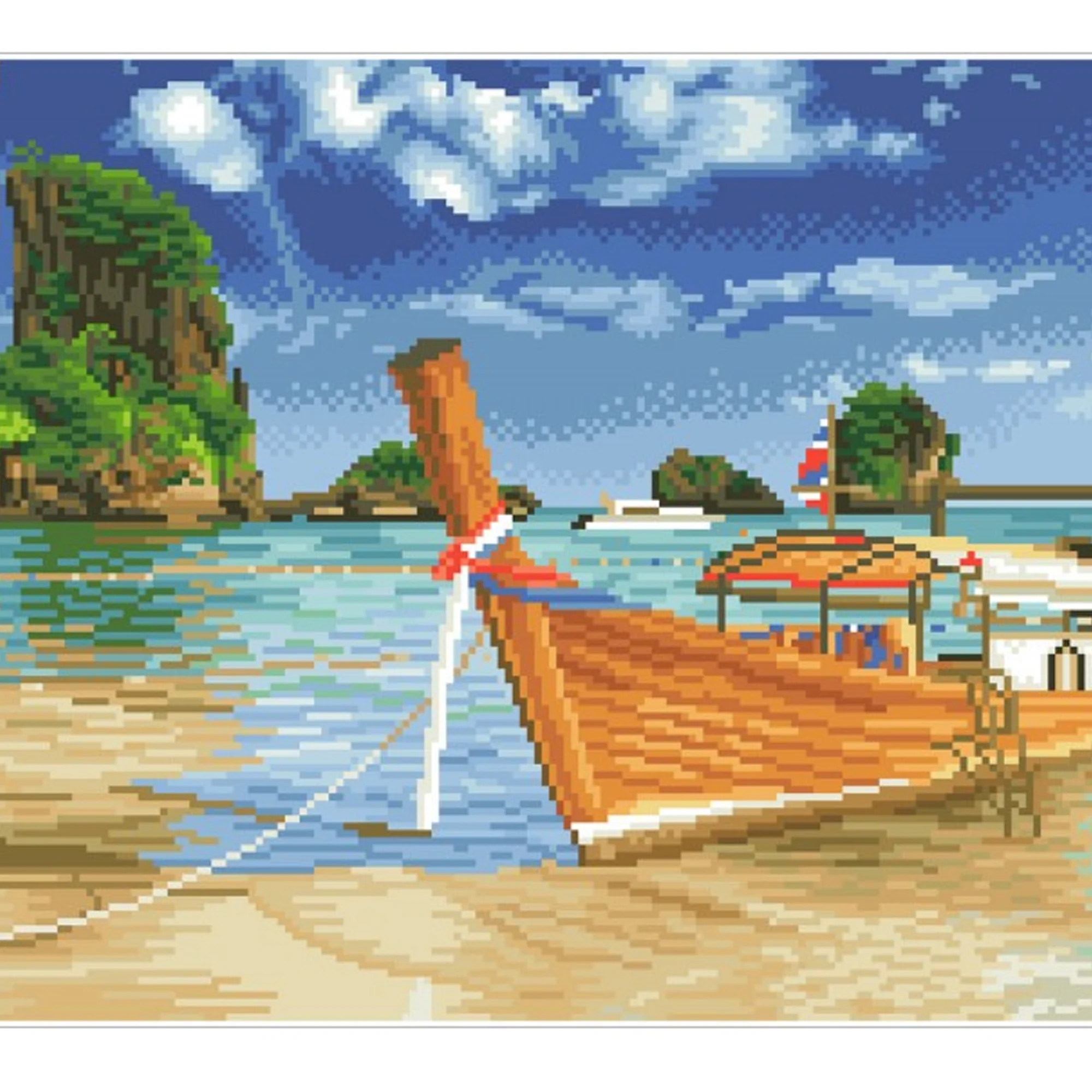 Diamond Dotz Thai Escape Pre-Framed Kit - 20.5" x 13.8" - Image 6