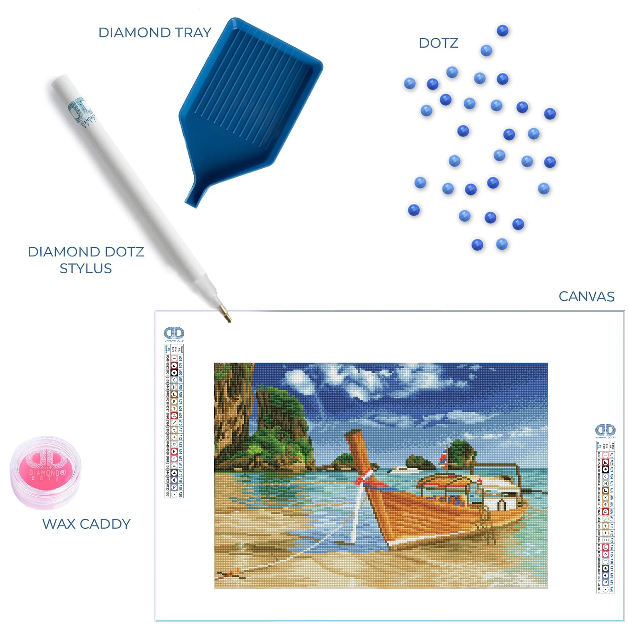 Diamond Dotz Thai Escape Pre-Framed Kit - 20.5" x 13.8" - Image 7