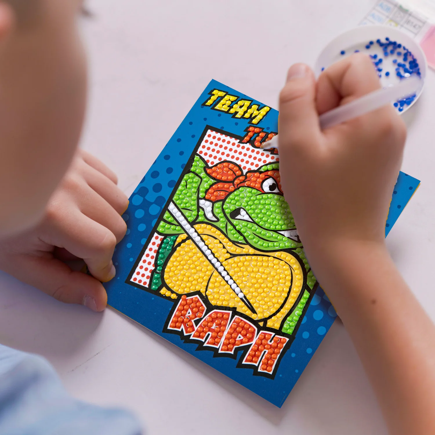 Diamond Dotz DOTZIES TMNT Raph Diamond Painting - 5.1" x 5.1" - Image 4
