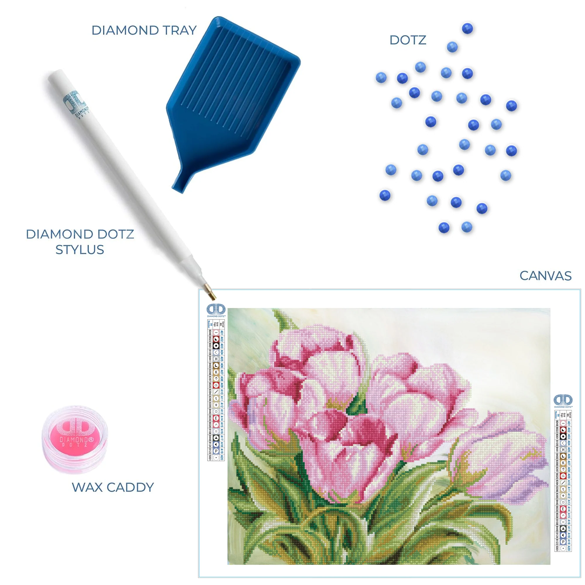 Diamond Dotz Tulip Swathe - 20.0" x 16.0" - Image 6