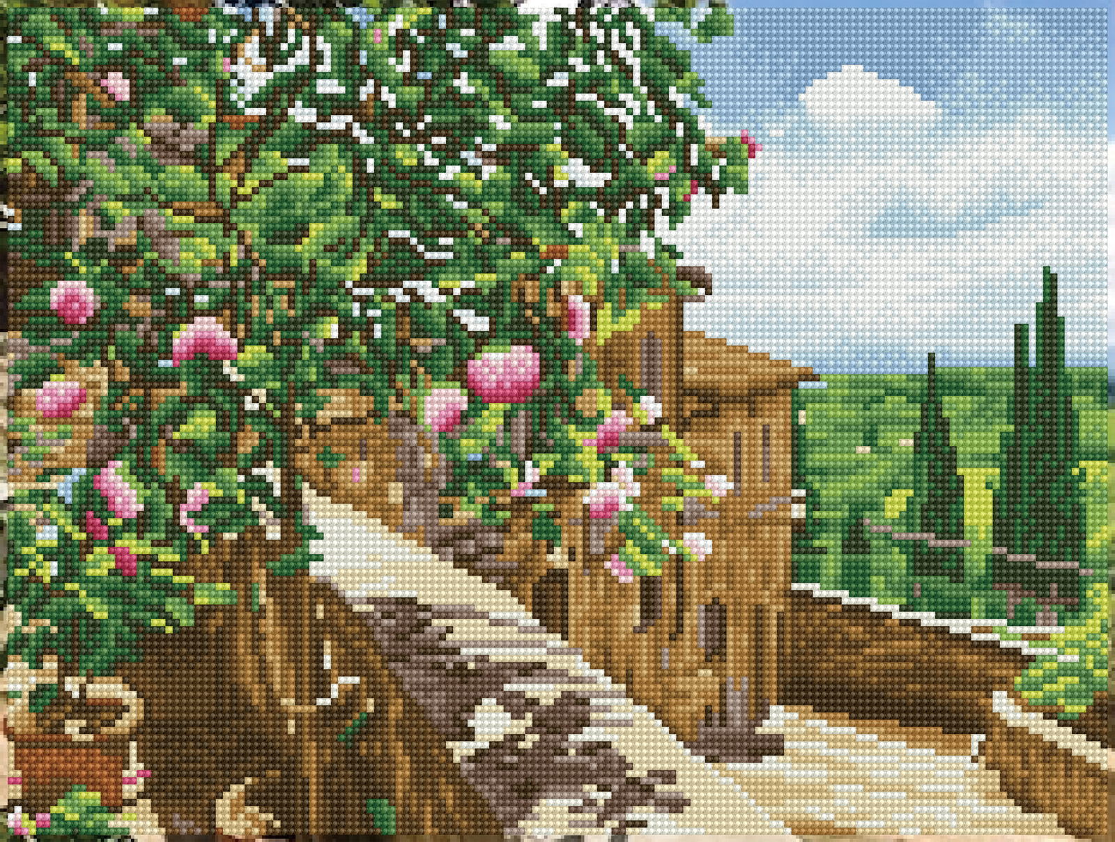 Diamond Dotz Tuscan Vista Pre-Framed Kit - 16.1" x 12.2" - Image 2