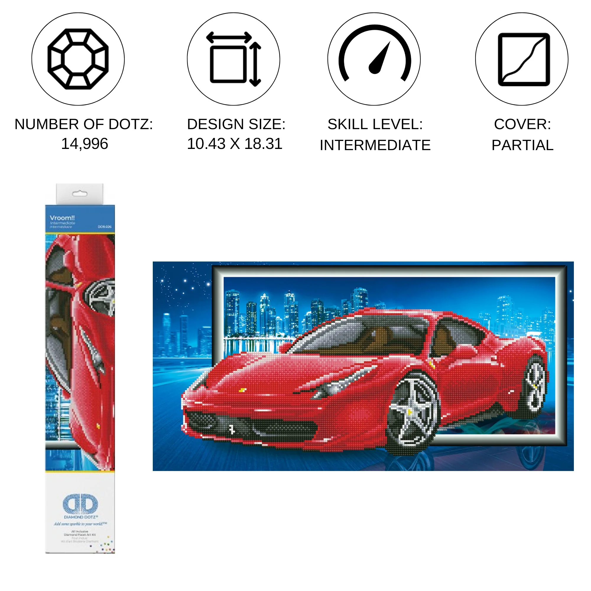 Diamond Dotz Vroom!! - 24.4" x 12.6" - Image 3