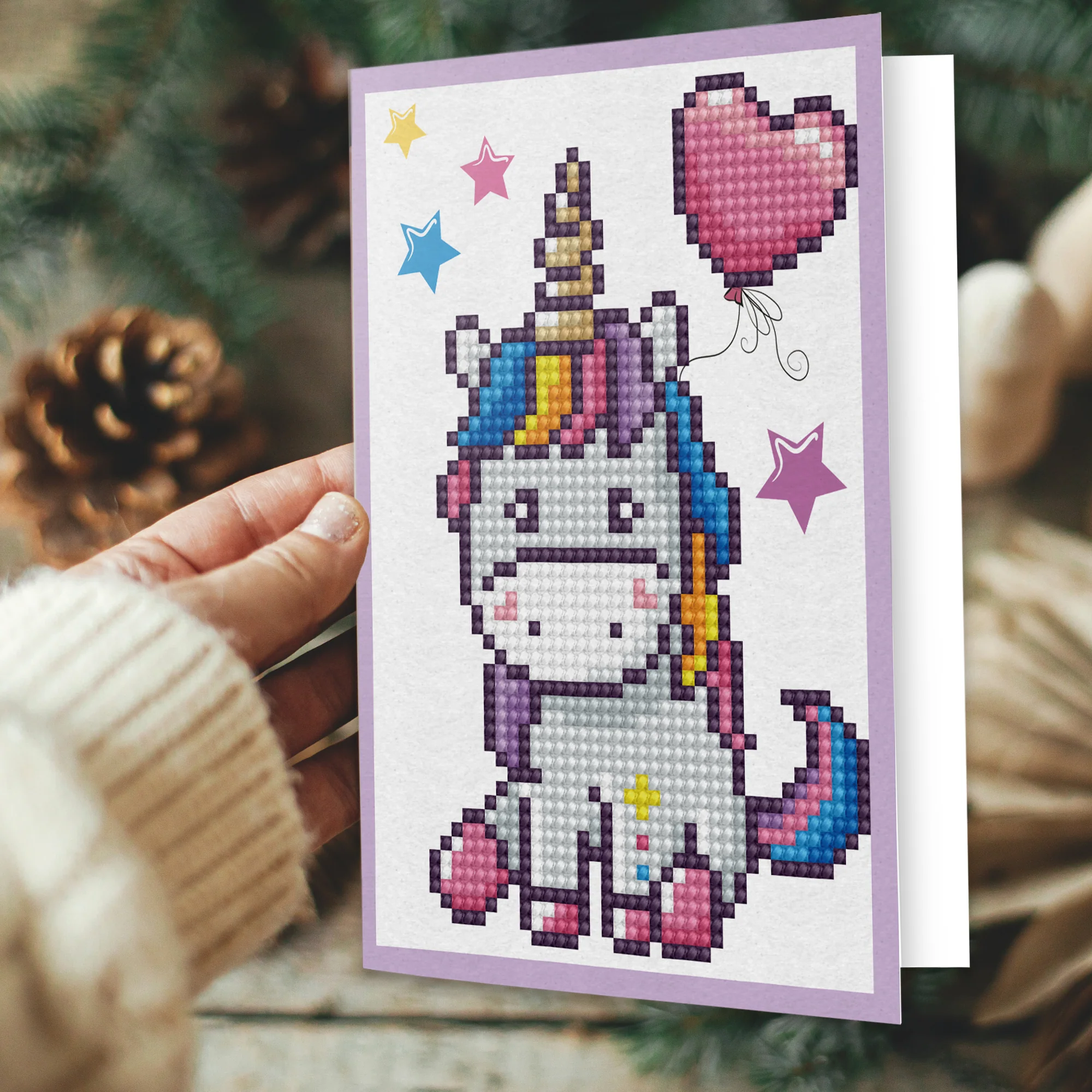 Diamond Dotz Welcome Baby Greeting Card - 5.0" x 7.0" - Image 4