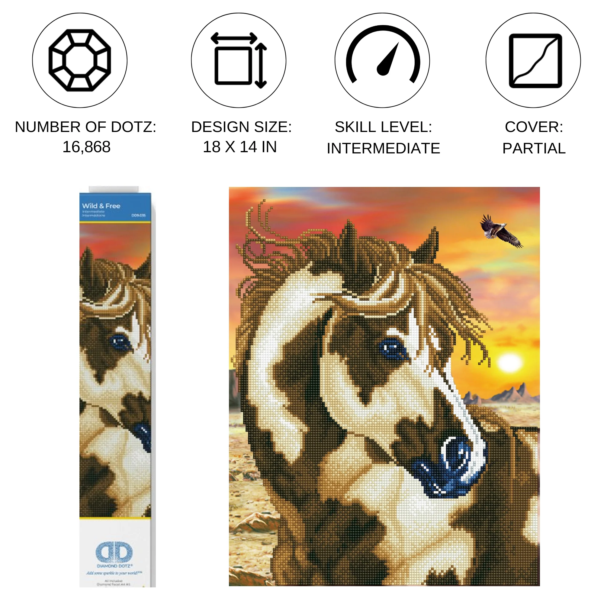 Diamond Dotz Wild & Free - 14.0" x 18.0" - Image 4