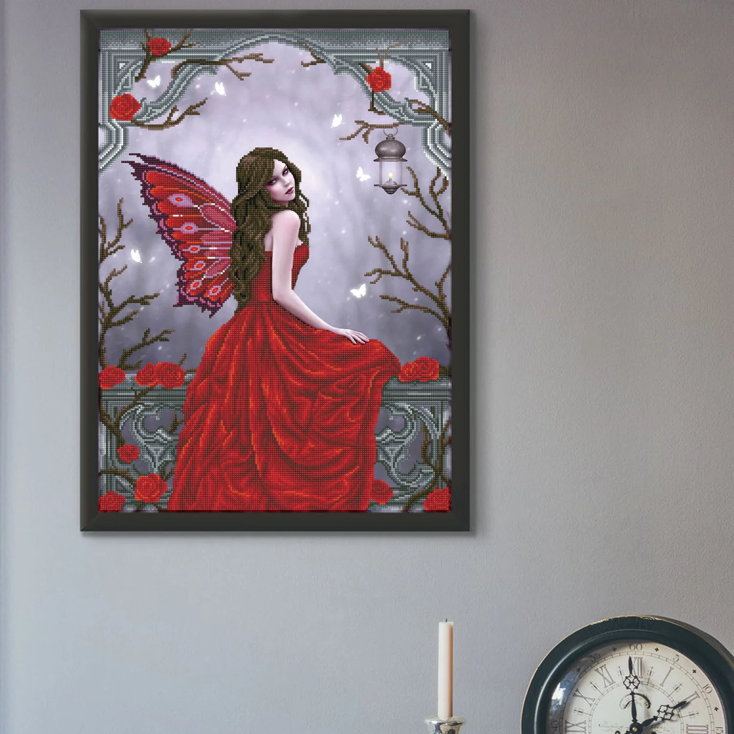 Diamond Dotz Winter Rose Fairy - 20.5" x 26.8" - Image 4