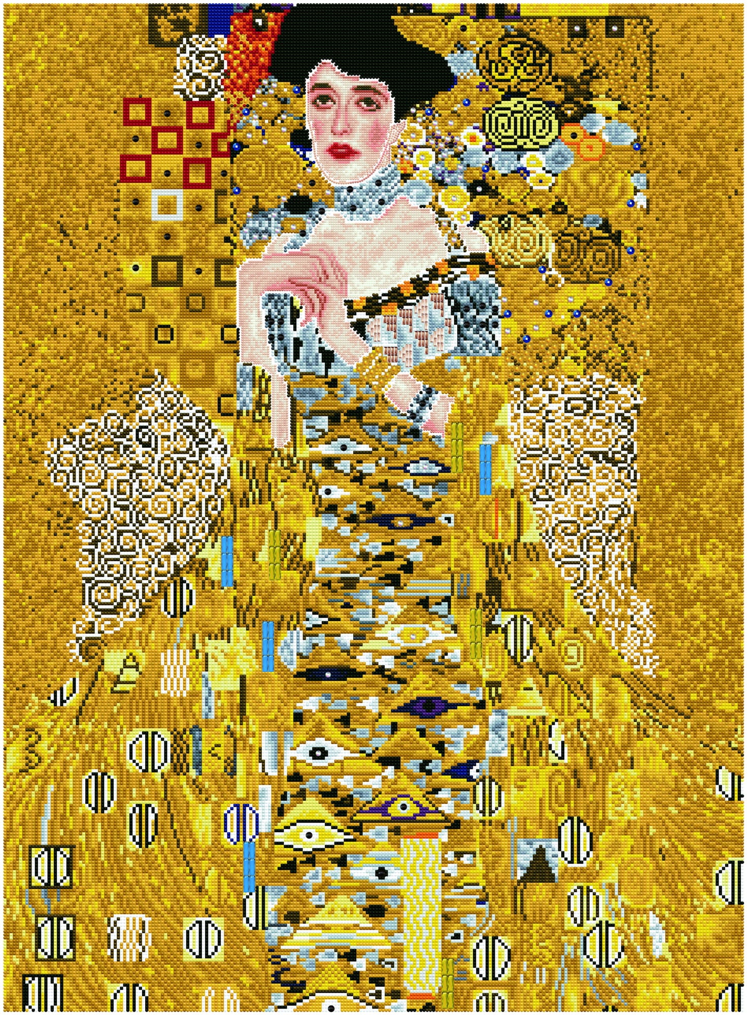 Woman in Gold (après Klimt) Masterclass - 26.4" x 35.8" - Image 3