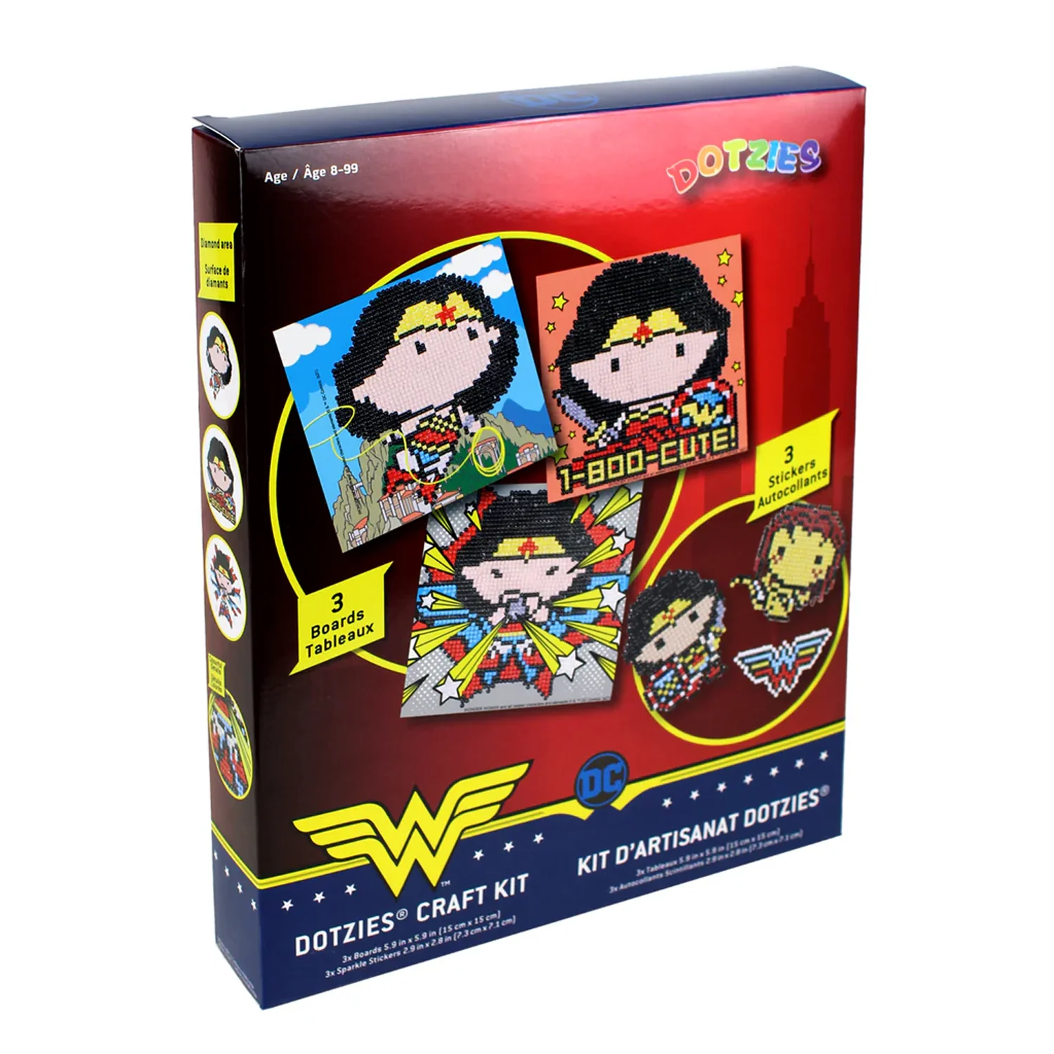 Diamond Dotz Wonder Woman Multi-Piece Kit - 5.9" x 5.9" - Image 6