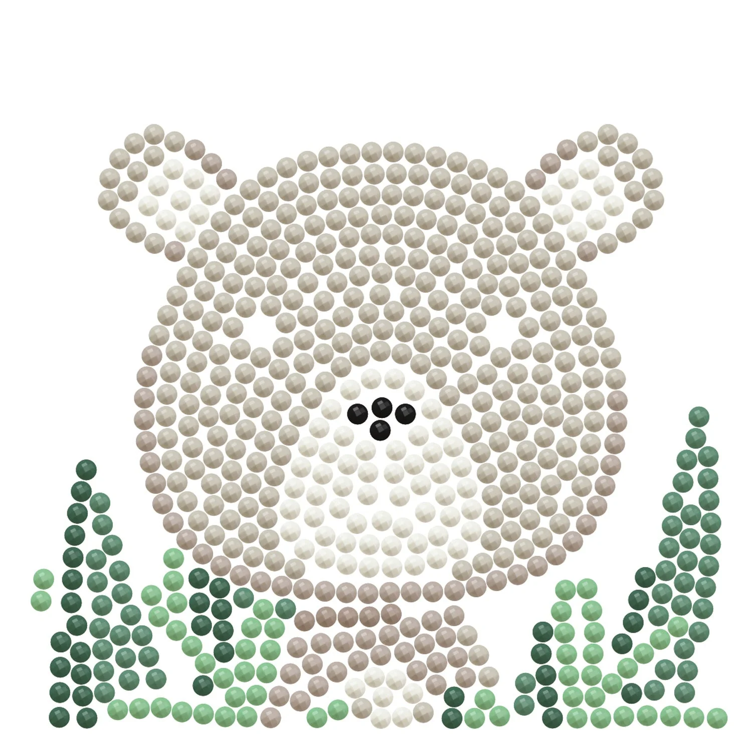 Diamond Dotz Woodland Bear Framed Kit - 4.0" x 4.0" - Image 5