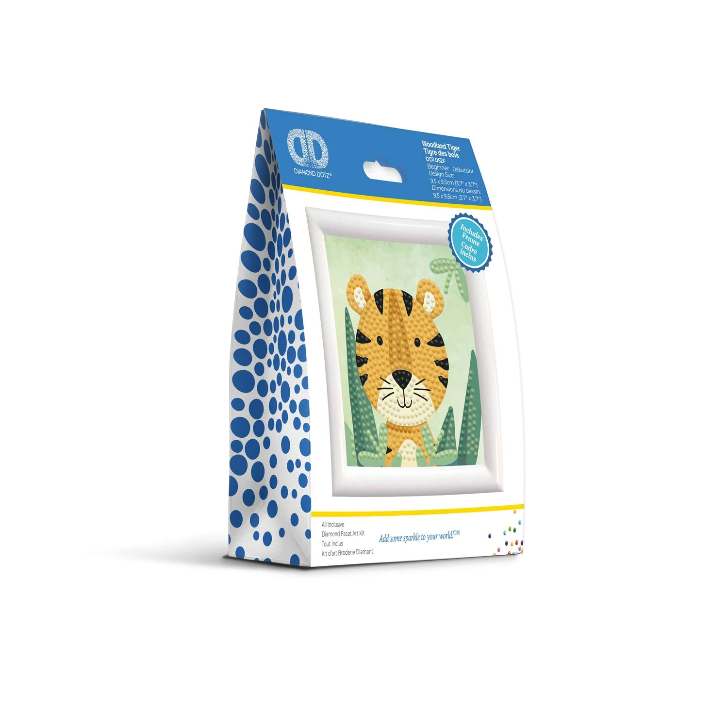 Diamond Dotz Woodland Tiger Framed Kit - 4.0" x 4.0" - Image 3