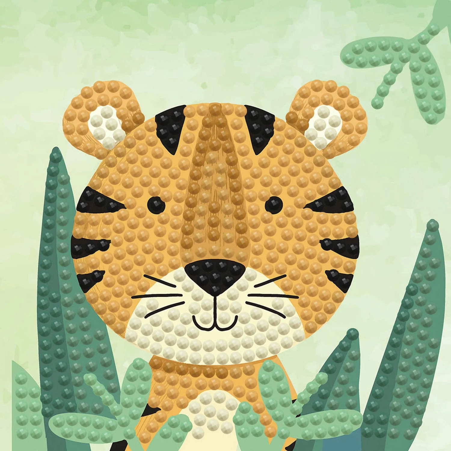 Diamond Dotz Woodland Tiger Framed Kit - 4.0" x 4.0" - Image 5